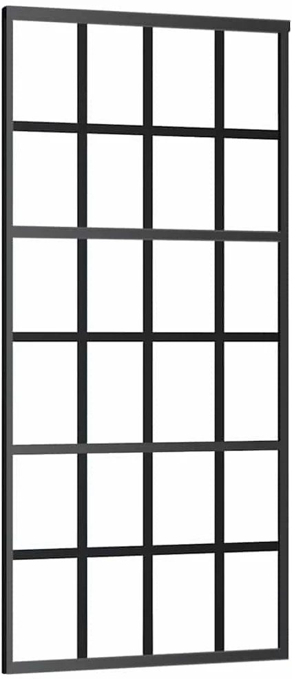 Stumdomos durys su įrangos rinkiniu, 90x205cm, ESG ir aliuminis