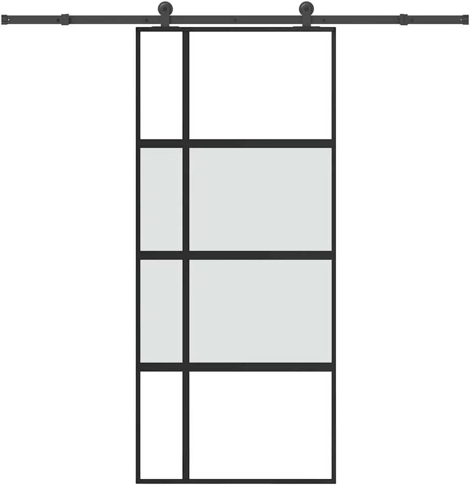 Stumdomos durys su įrangos rinkiniu, 90x205cm