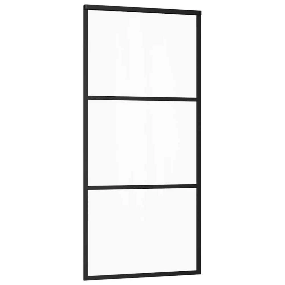 Stumdomos durys su įrangos rinkiniu, 90x205cm, ESG ir aliuminis