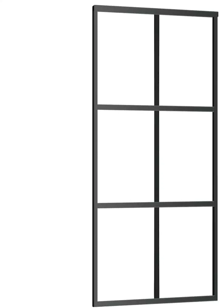 Stumdomos durys su įrangos rinkiniu, 90x205cm, ESG ir aliuminis