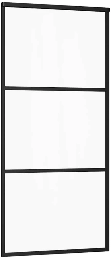 Stumdomos durys su įrangos rinkiniu, 90x205cm, ESG ir aliuminis