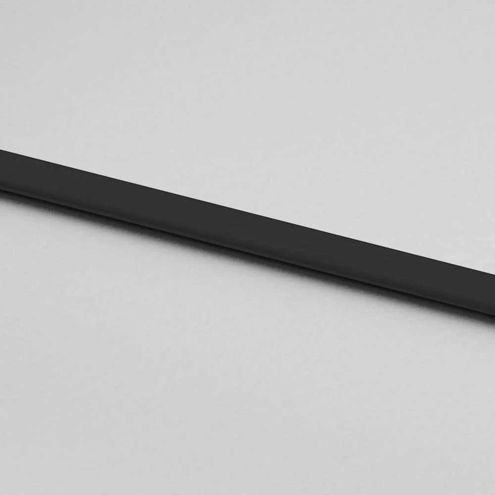 Stumdomos durys su įrangos rinkiniu, juodas, 76x205 cm