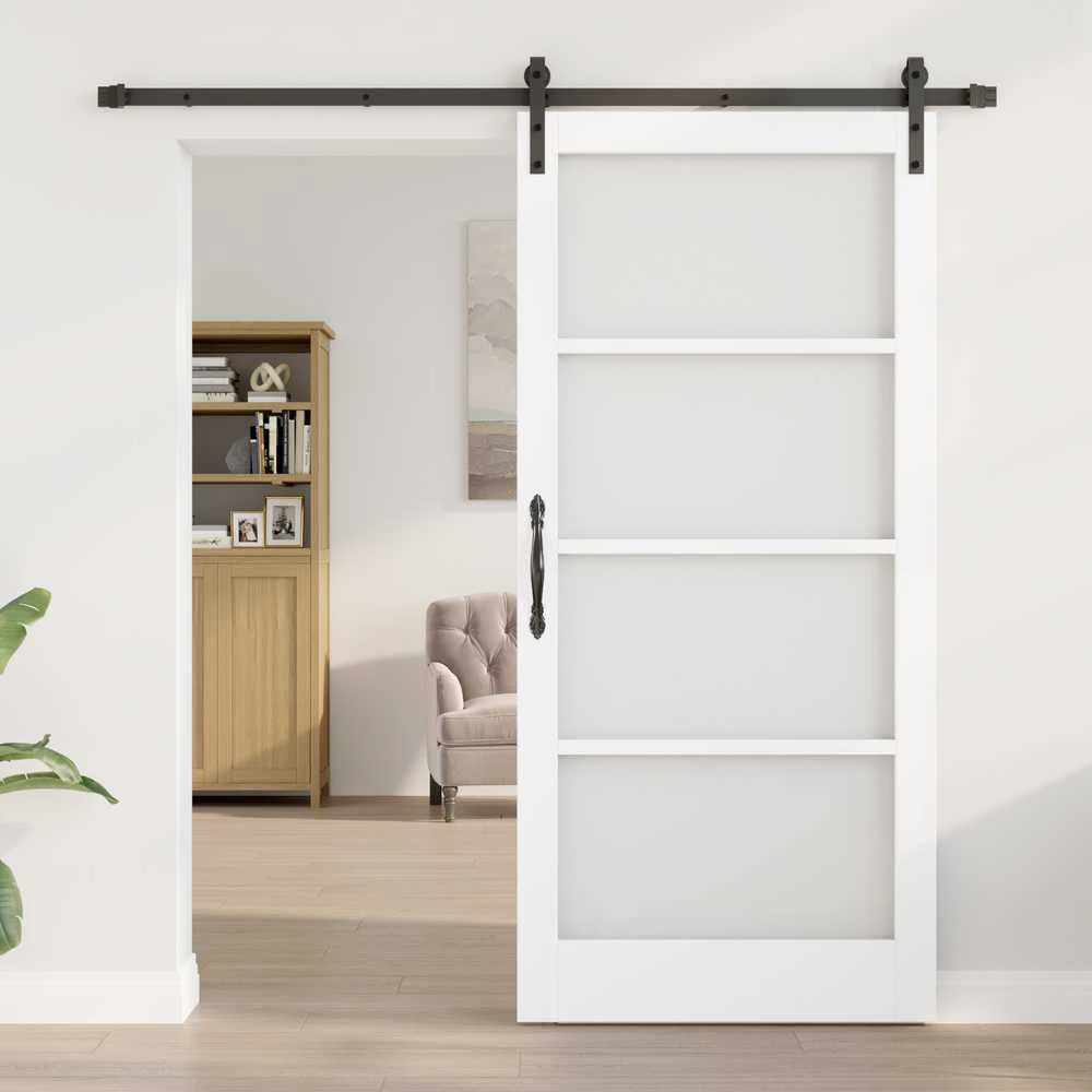 Slankios durys ORKDAL Balta ir juoda 93 x 202 cm