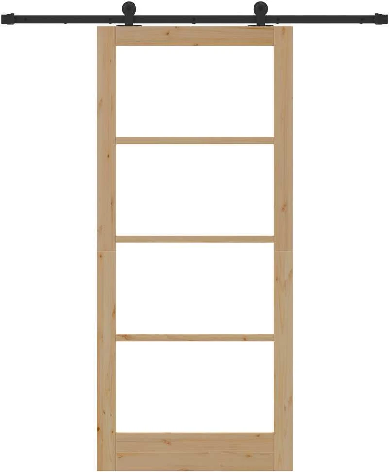 Slankios durys ORKDAL 93 x 211 cm Natūrali ir juoda