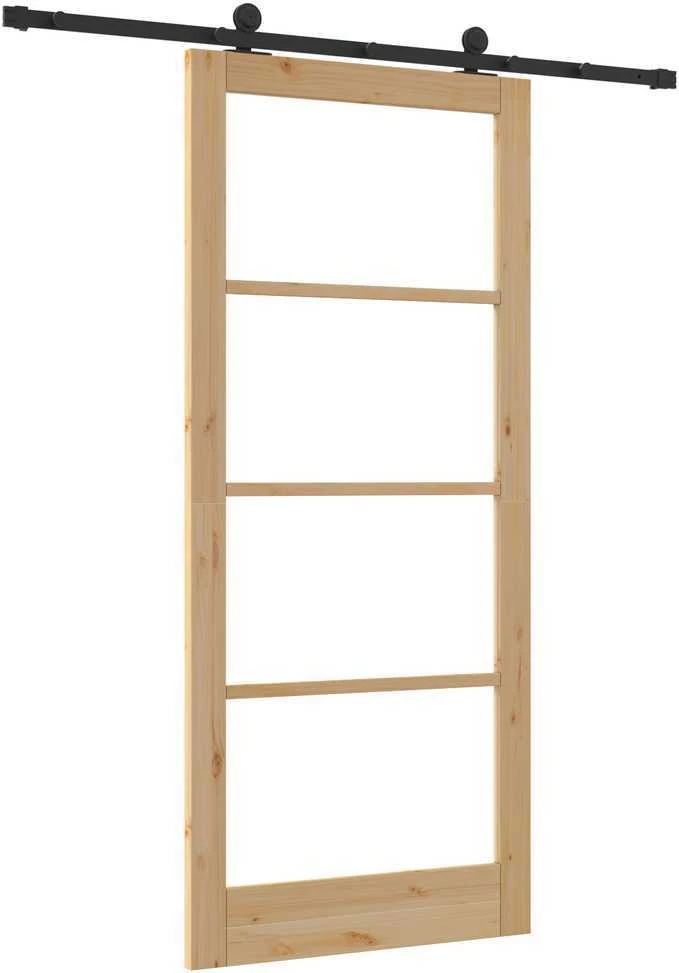 Slankios durys ORKDAL 93 x 211 cm Natūrali ir juoda