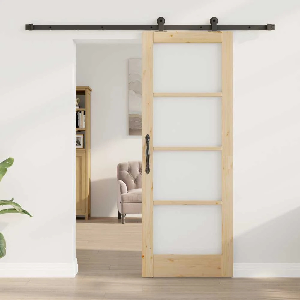 Slankios durys ORKDAL 73,5 x 198,5 cm Natūrali ir juoda