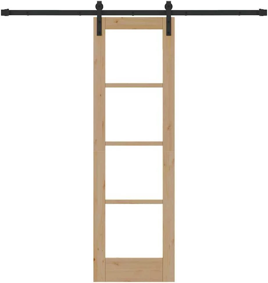 Slankios durys ORKDAL Natūrali ir juoda 61 x 198,5 cm