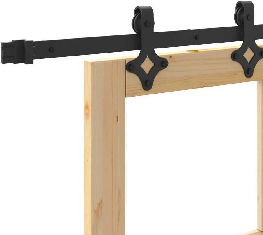 Slankios durys ORKDAL 93 x 202 cm Natūrali ir juoda