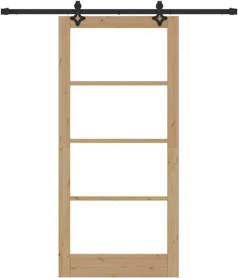 Slankios durys ORKDAL 93 x 202 cm Natūrali ir juoda