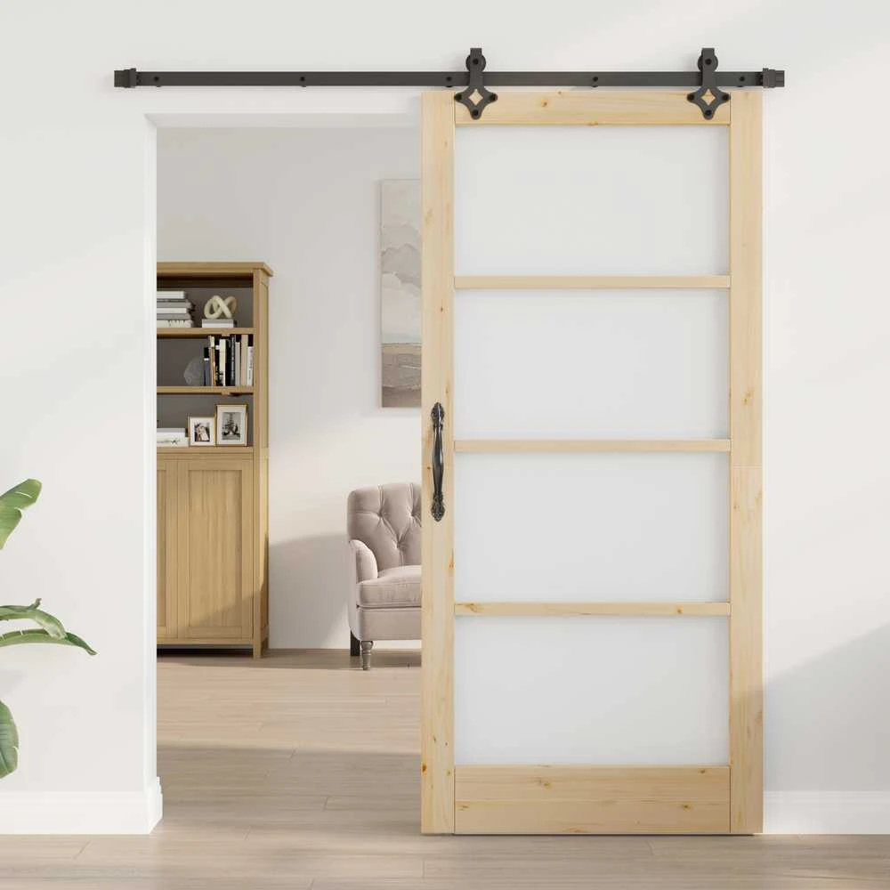 Slankios durys ORKDAL 93 x 202 cm Natūrali ir juoda