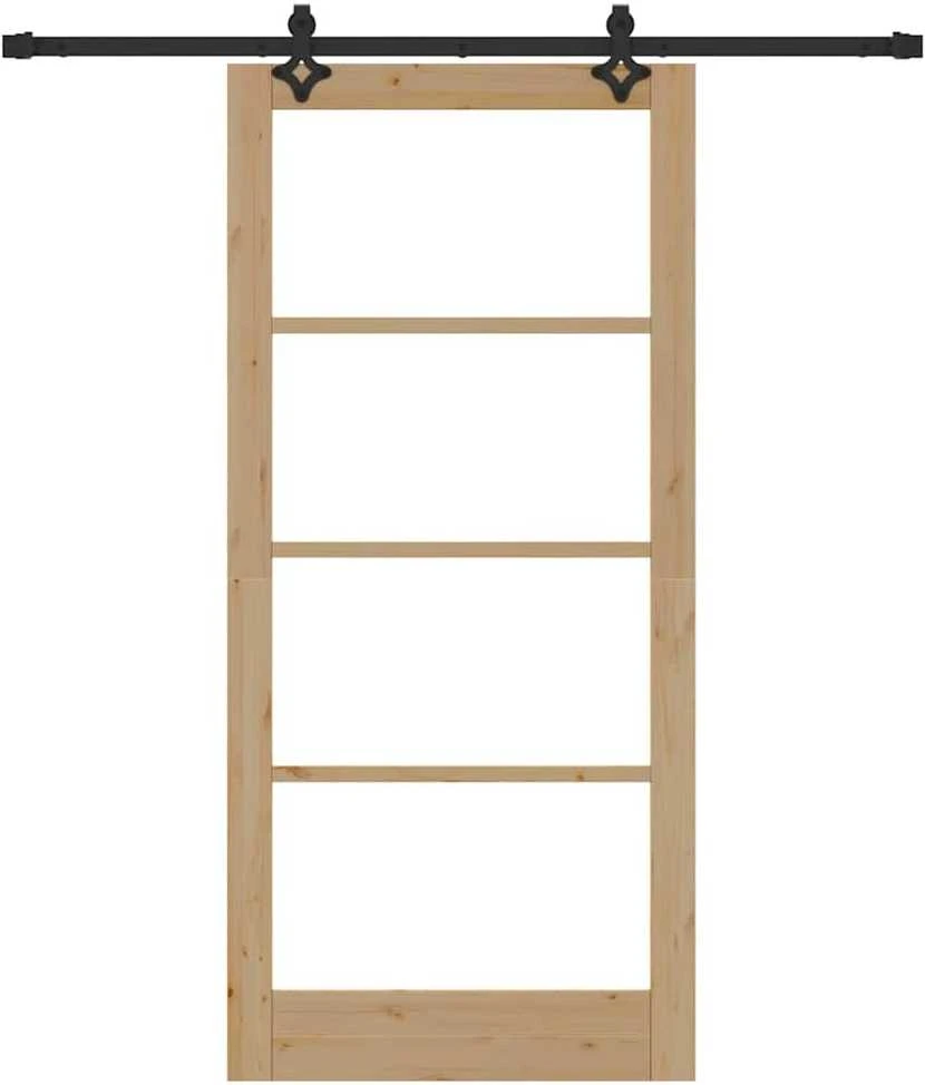 Slankios durys ORKDAL 93 x 202 cm Natūrali ir juoda
