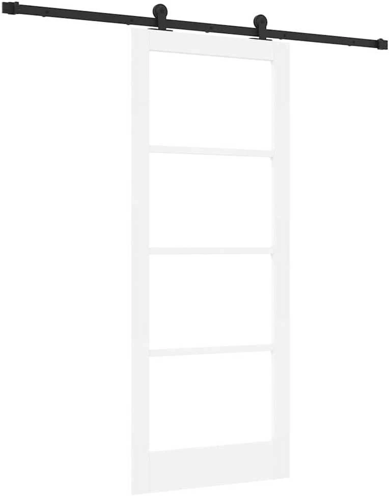 Slankios durys ORKDAL 83 x 202 cm Balta ir juoda