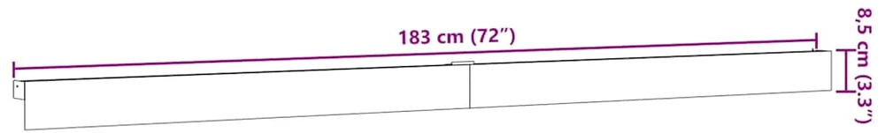 Stumdomų durų įrangos rinkinys, juodos sp., 183cm