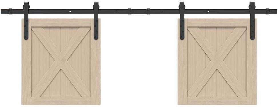Stumdomų spintelės durelių rinkinys, 152cm, anglies plienas