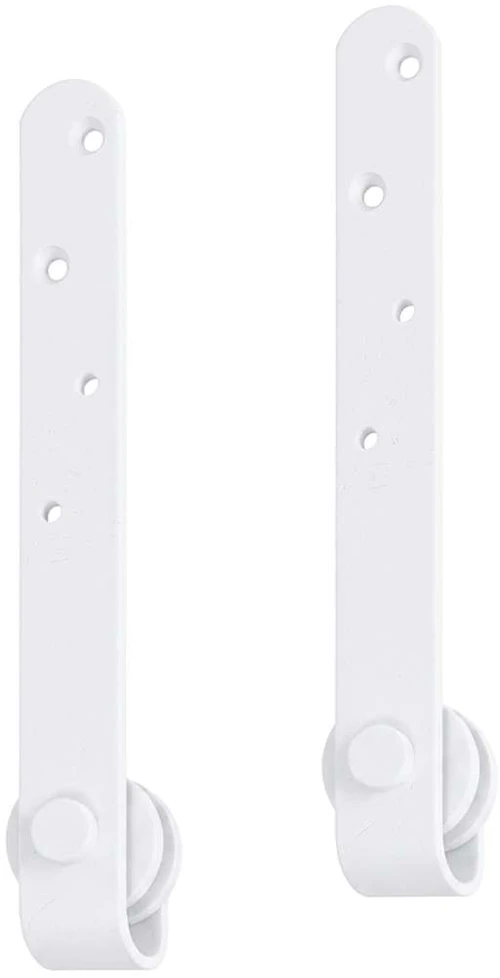 Stumdomų spintelės durelių rinkinys, baltas, 183cm, plienas