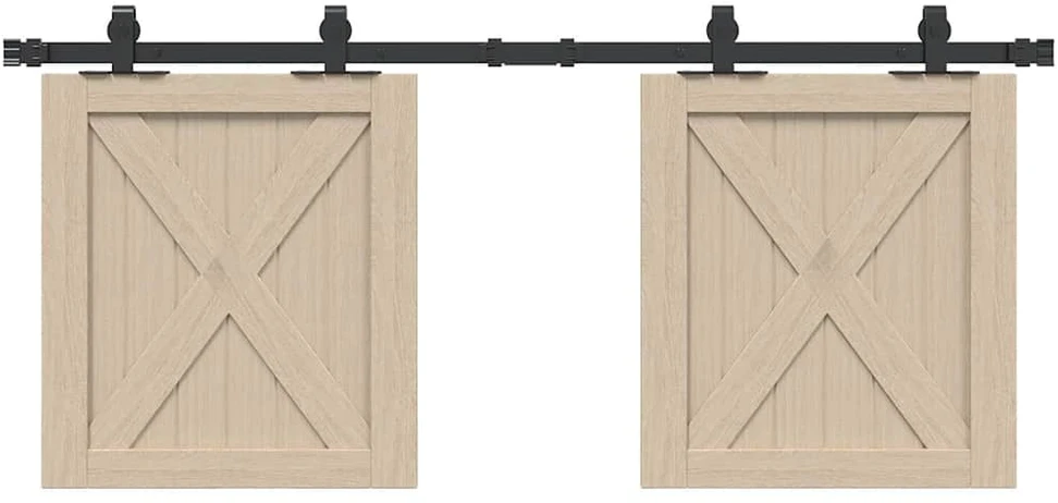 stumdomų spintelių durų komplektas 122 cm anglinis plienas