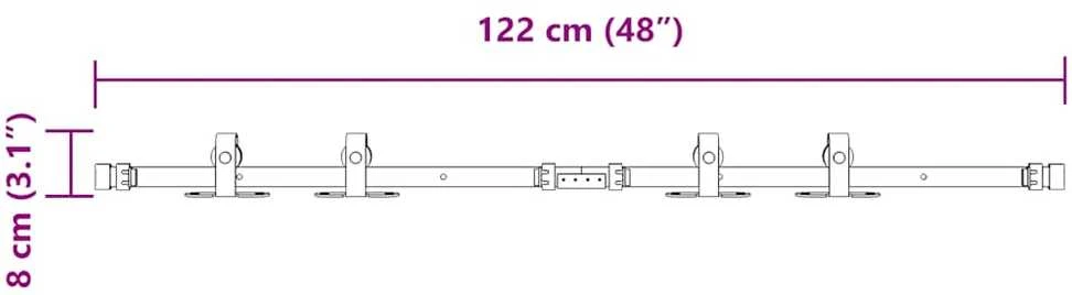 stumdomų spintelių durų komplektas 122 cm anglinis plienas