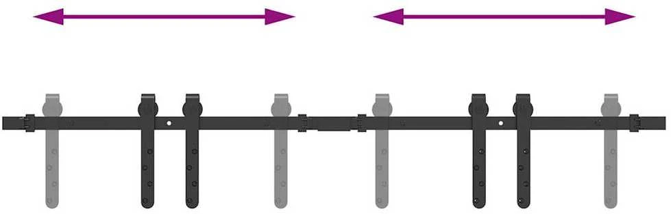 stumdomų spintelių durų komplektas 122 cm anglinis plienas
