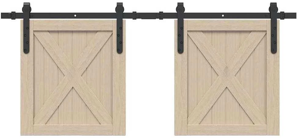 stumdomų spintelių durų komplektas 122 cm anglinis plienas
