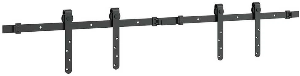 stumdomų spintelių durų komplektas 122 cm anglinis plienas