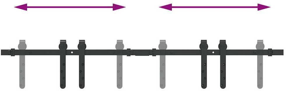 stumdomų spintelių durų komplektas 122 cm anglinis plienas