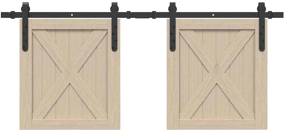 stumdomų spintelių durų komplektas 122 cm anglinis plienas
