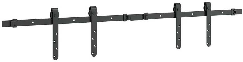 stumdomų spintelių durų komplektas 122 cm anglinis plienas