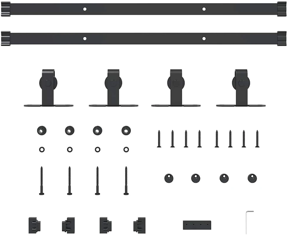 stumdomų spintelių durų komplektas 122 cm anglinis plienas