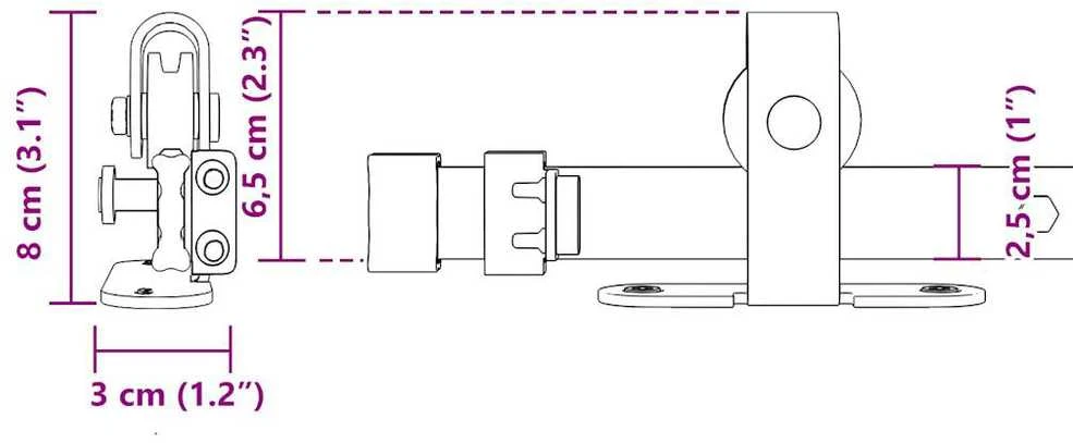 stumdomų spintelių durų komplektas 122 cm anglinis plienas