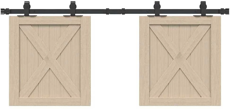 stumdomų spintelių durų komplektas 122 cm anglinis plienas