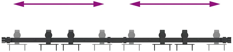 stumdomų spintelių durų komplektas 122 cm anglinis plienas