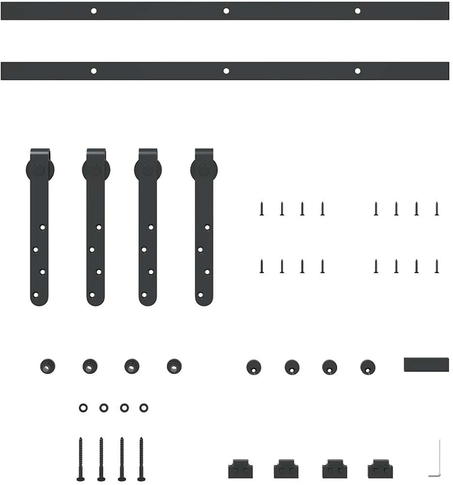 stumdomų spintelių durų komplektas 122 cm anglinis plienas