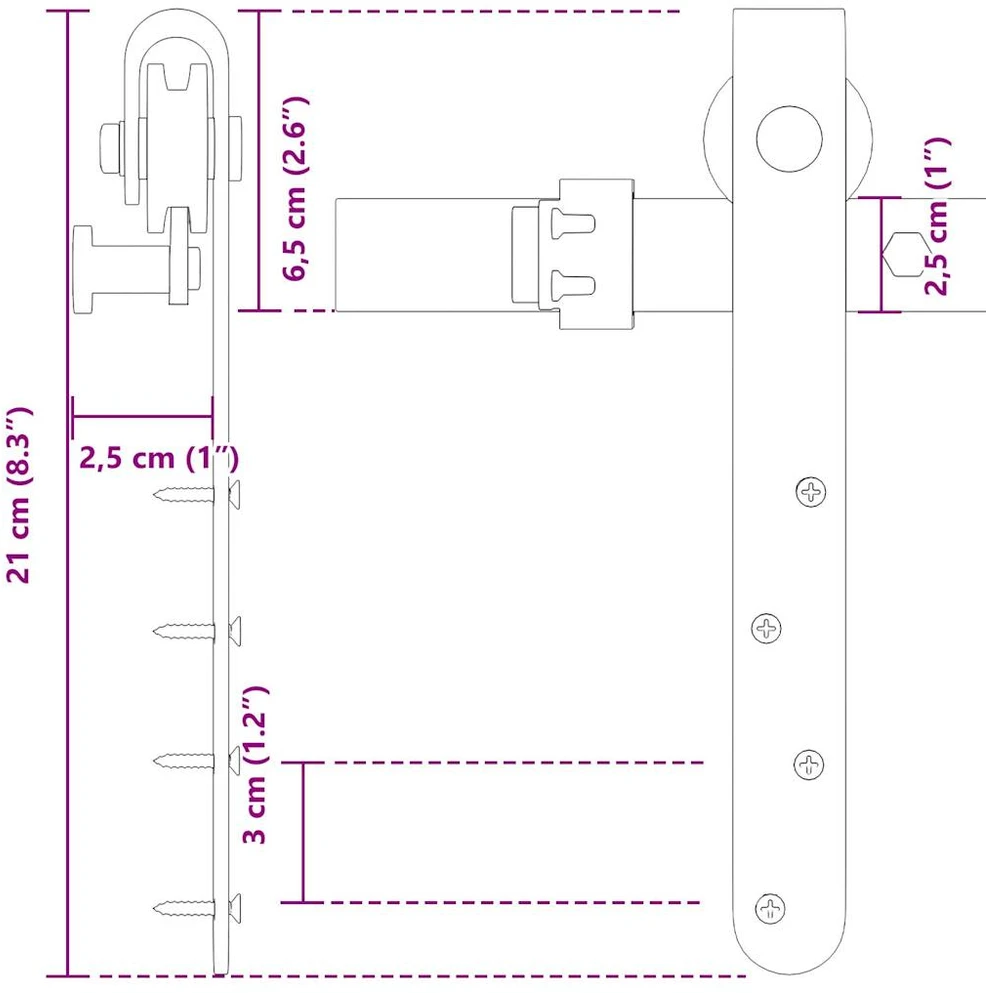stumdomų spintelių durų komplektas 183 cm anglinis plienas