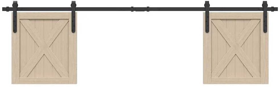 stumdomų spintelių durų komplektas 183 cm anglinis plienas
