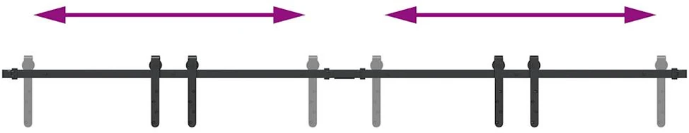 stumdomų spintelių durų komplektas 200 cm anglinis plienas