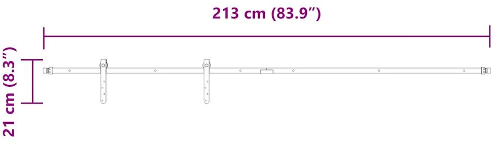 stumdomų spintelių durų komplektas 213 cm anglinis plienas