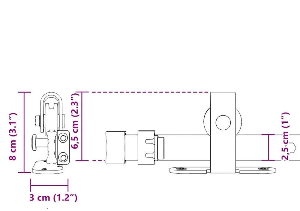 stumdomų spintelių durų komplektas 213 cm anglinis plienas
