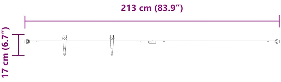 stumdomų spintelių durų komplektas 213 cm anglinis plienas