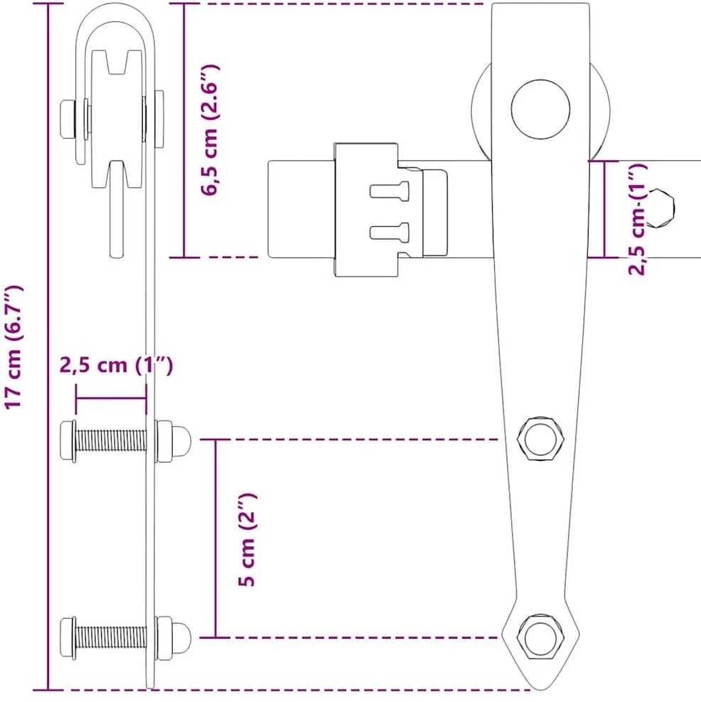 stumdomų spintelių durų komplektas 213 cm anglinis plienas