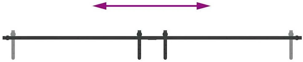 stumdomų spintelių durų komplektas 213 cm anglinis plienas