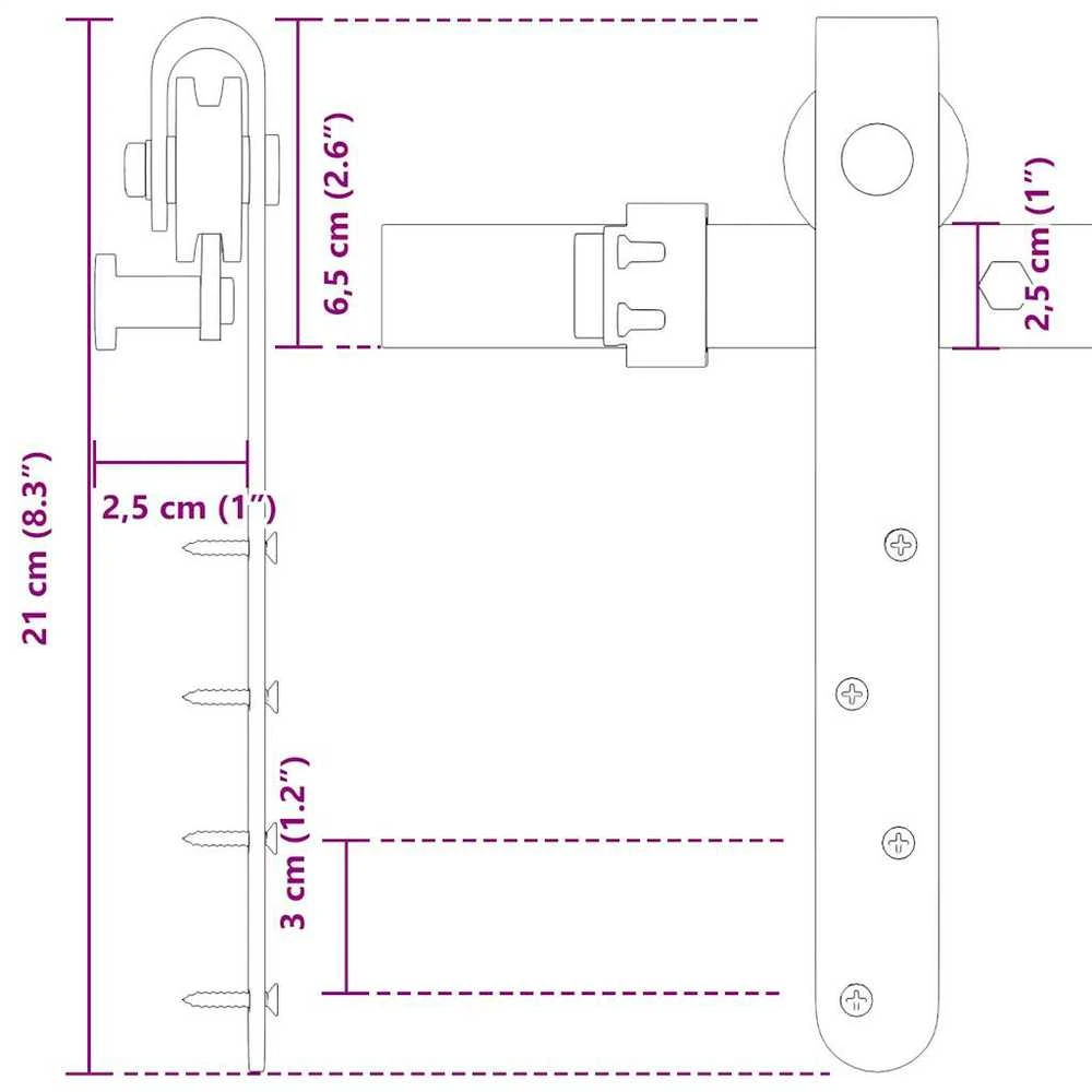 stumdomų spintelių durų komplektas 244 cm anglinis plienas