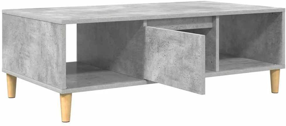 Kavos staliukas Betono pilka 102 x 55 x 35 cm Apdirbta mediena