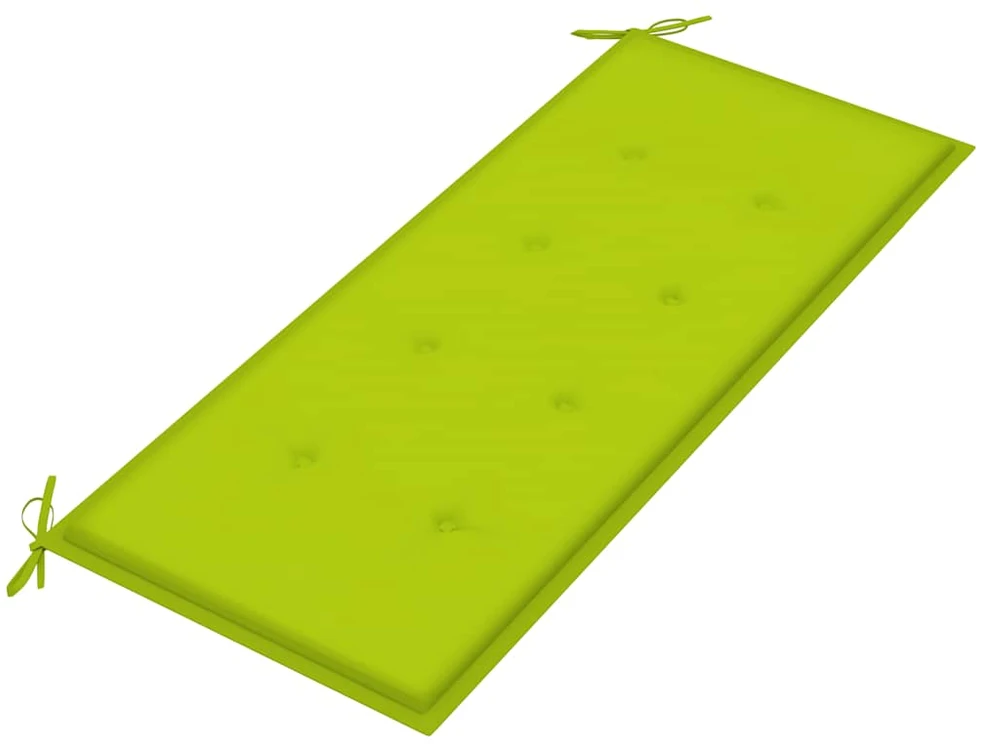 Sudedamas sodo suoliukas su pagalvėle, 128,5cm, tikmedis