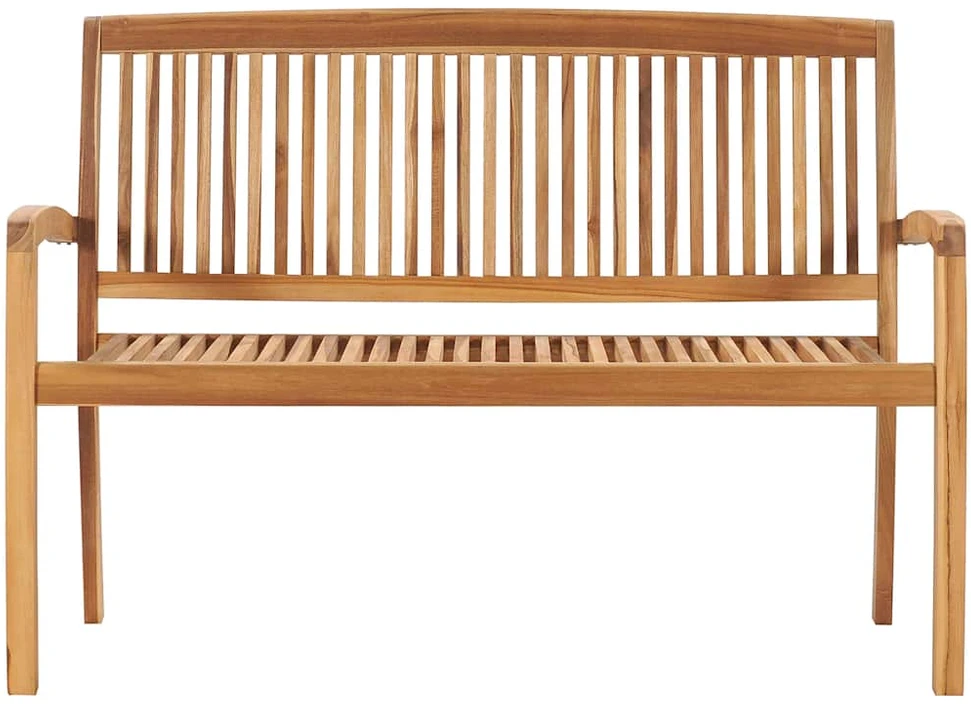 Sudedamas sodo suoliukas su pagalvėle, 128,5cm, tikmedis
