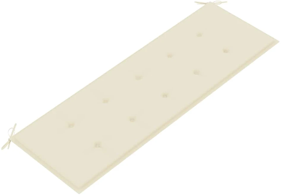 Sudedamas sodo suoliukas su pagalvėle, 159 cm, tikmedis