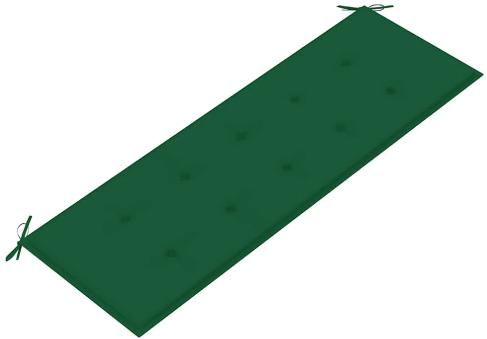 Sudedamas sodo suoliukas su pagalvėle, 159 cm, tikmedis