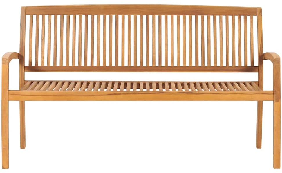 Sudedamas sodo suoliukas su pagalvėle, 159 cm, tikmedis