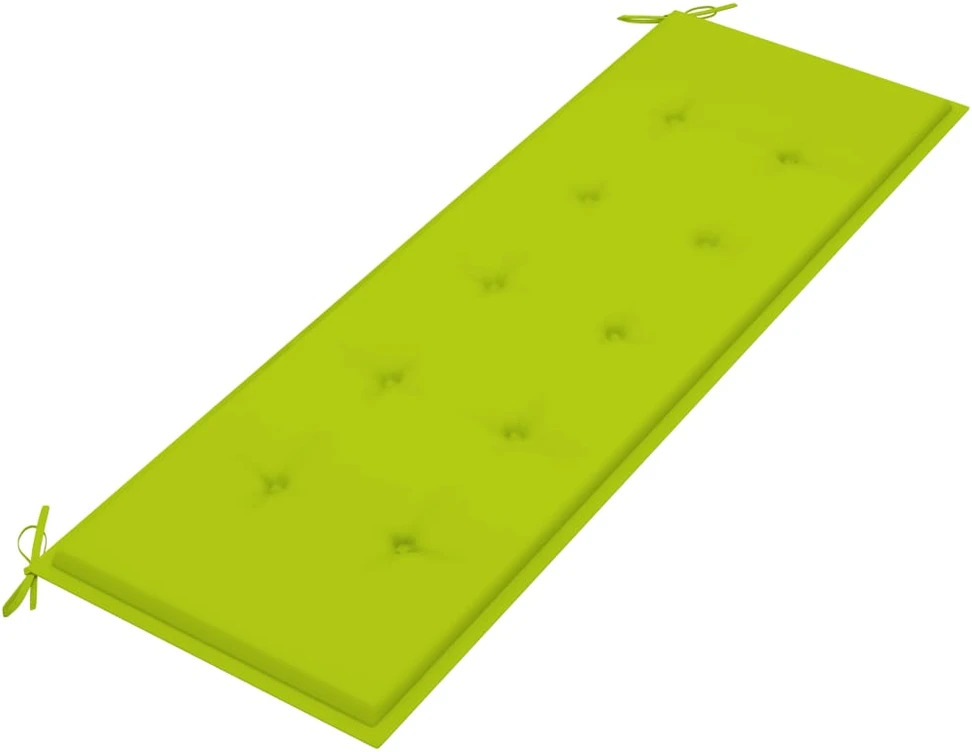 Sudedamas sodo suoliukas su pagalvėle, 159 cm, tikmedis