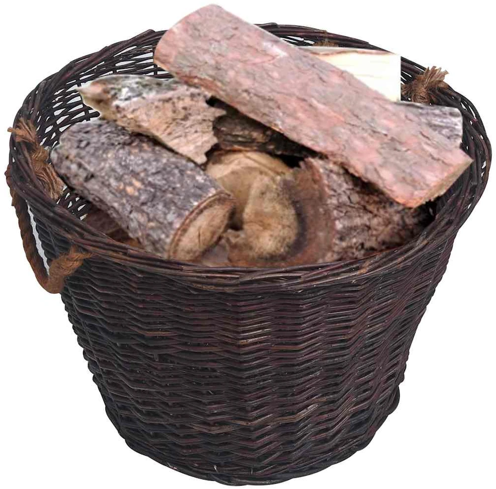 Sudedamų krepšių rinkinys, 3 dalių, tamsiai rudas