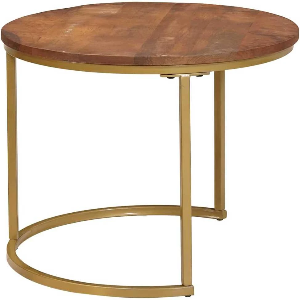 Sudediami kavos stalai 3 vnt. Medus ruda 60 x 60 x 45 cm